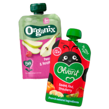 Alle Hero Organix of Olvarit knijpzakje